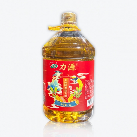 力源小榨儲香花生油5L